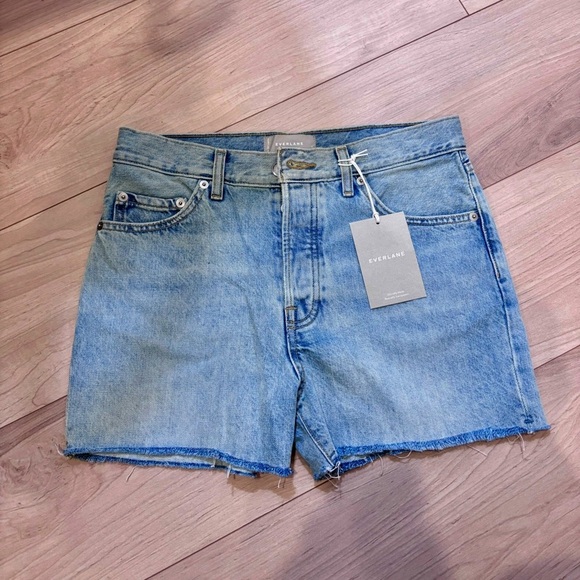Everlane Classic Blue Denim Shorts - Picture 1 of 1